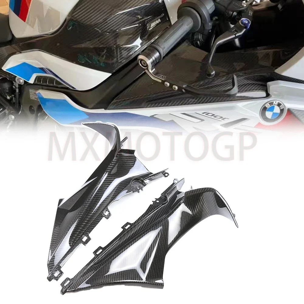 

Motorcycle Modified 3K Carbon Fiber Front Tank Side Panel Side Fairing Protectors for BMW S1000RR 2019 2020 2021 2022 2023