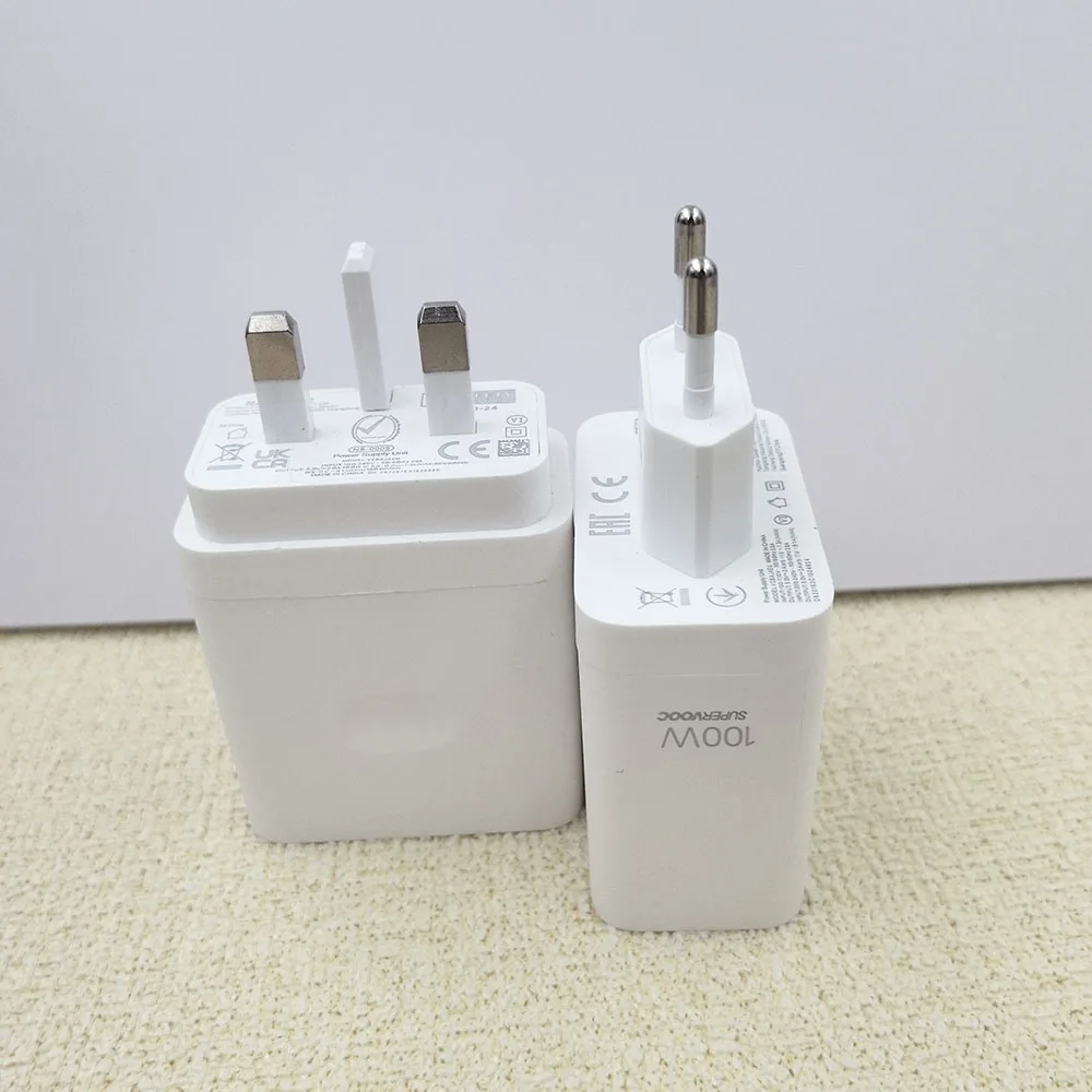 For Oneplus Nord 4 CE 4 3 Charger 100W Supervooc Fast Charge EU Adapter Type C Cable One Plus Ace 5 3 2 13 12 Pro 3V 12R 11R 10T
