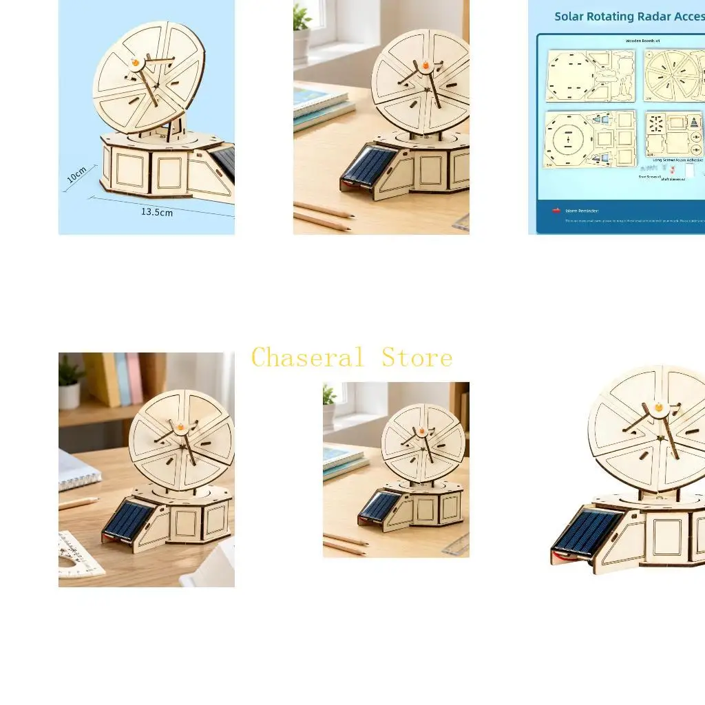 E7CE Wooden Solar Experiment Science Project for Kids Hands-On Motion and STEM Study