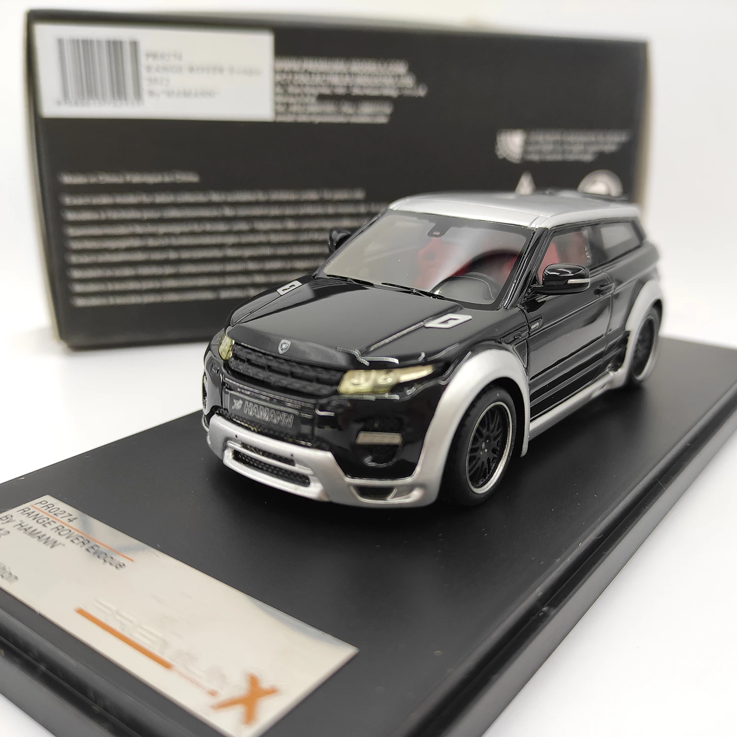 

Diecast PREMIUMX 1:43 Scale RANGE ROVER Evoque 2012 PR0274 Alloy Car Model Collectible Toy Gift Souvenir Display Ornament