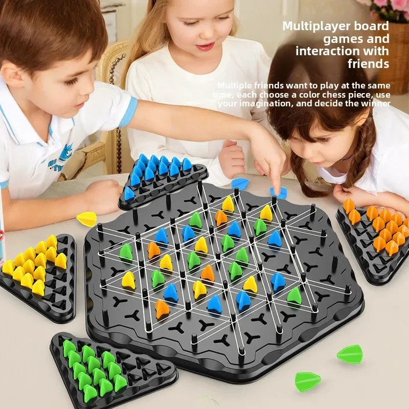 Boy Triangle Chain Chess Desktop Toy Multi-player Casual Parent-child Interactive Toy