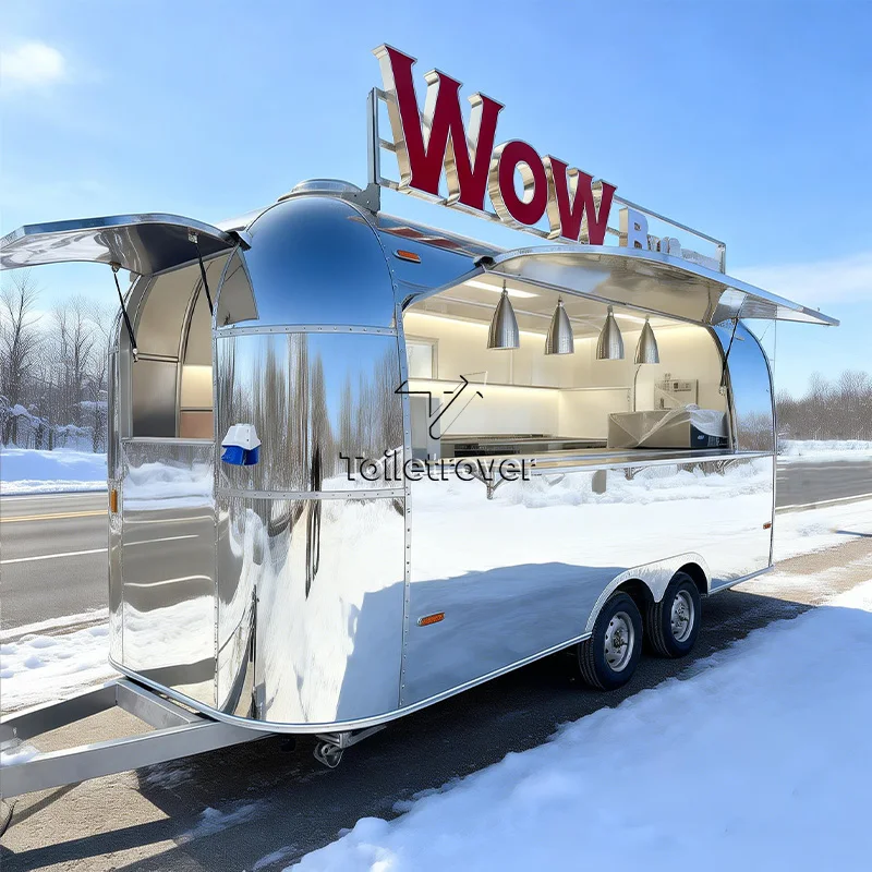 Street Food Cart Trailer Doner Kebab Food Truck Rotisserie DOT Certified Food Bbq Truck Trailers for Sale Fast Food
