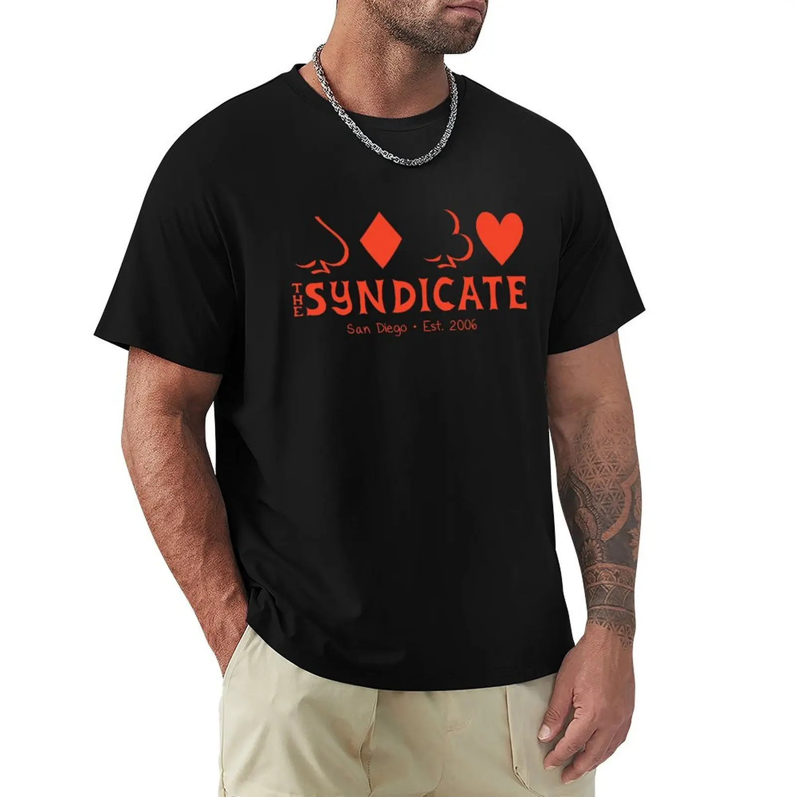 Syndicate Classic - Dark T-Shirt blacks graphics summer clothes men t shirts high quality