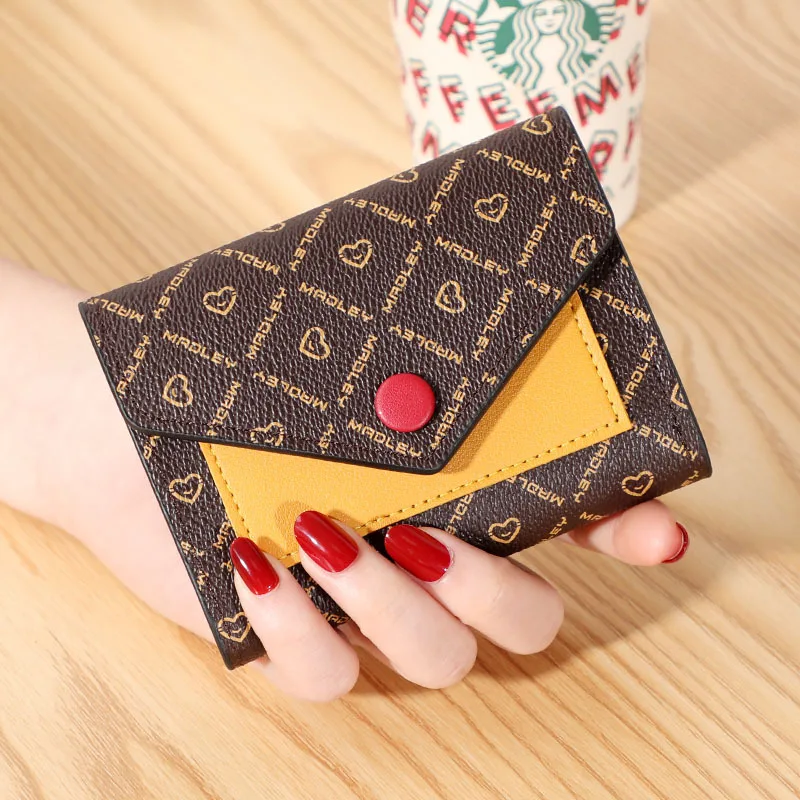 

New Women's Wallet Short Handheld Bag Multi functional Multi Card Card Card Bag Money Clip
