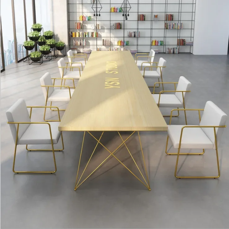 Nordic tables, staff desks, simple conference tables, long , computer  negotiation  and chairs