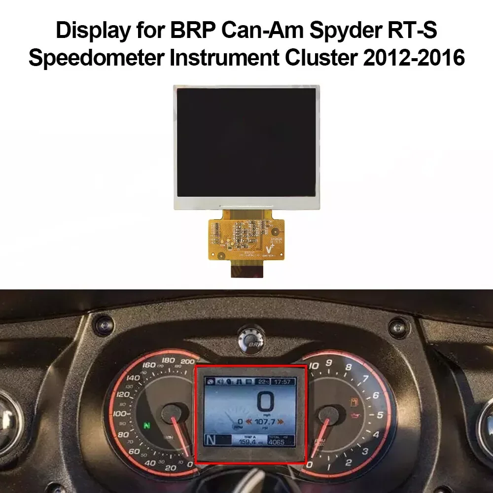 LCD Display for BRP Can-Am Spyder RS-S RT-S F3 Speedometer Instrument Cluster BMB10-556320 V001879-T 2012 2013 2014 2015 2016