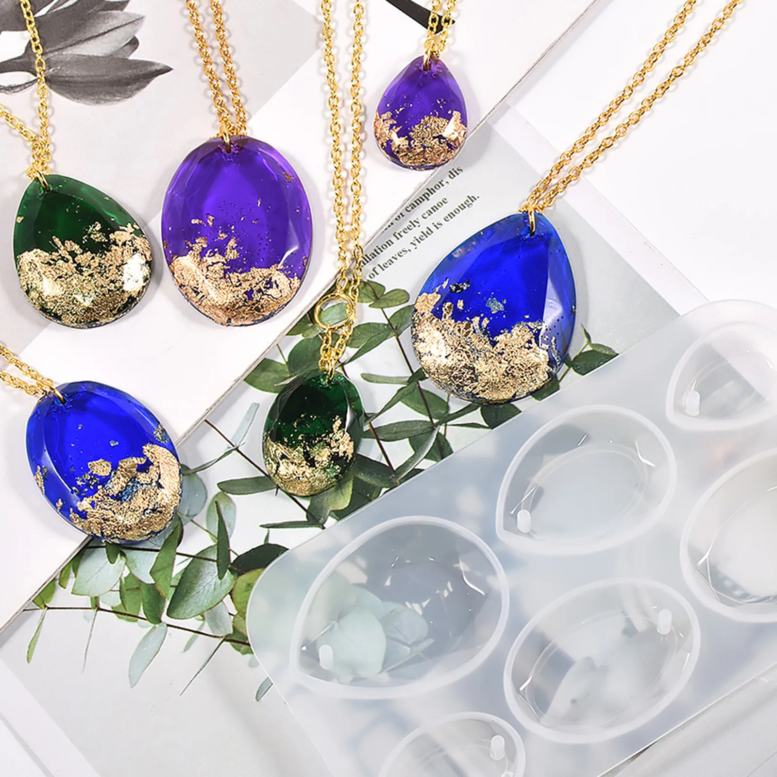 

2 шт. гибкие силиконовые формы для эпоксидной смолы в форме капли воды для изготовления ожерелий, украшений, поделок, литья, форм для серег из смолы