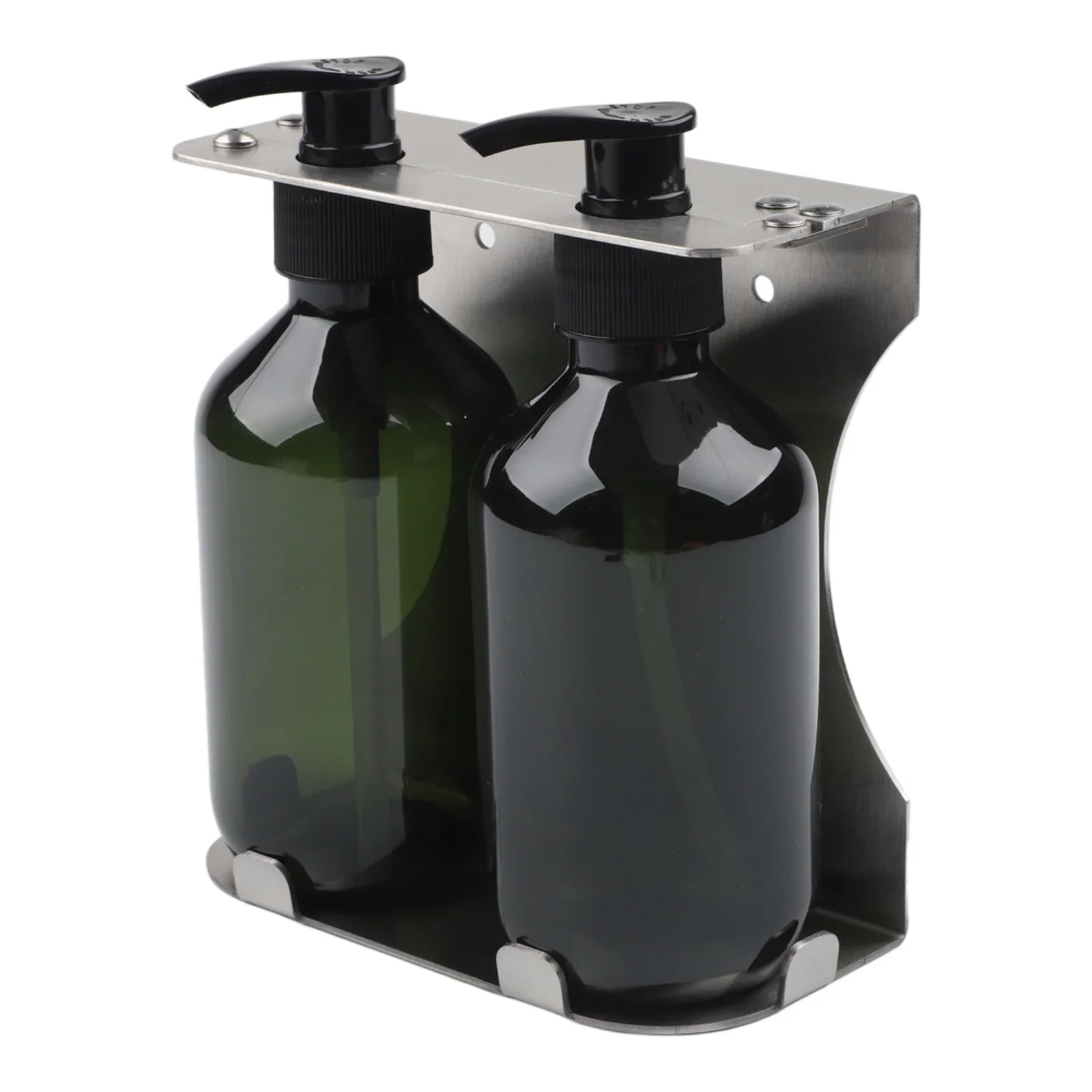 Shampoo And Conditioner Dispenser Shower Soap Dispenser Wall Mounted 300ml Plastic Pump Bottles Shampoo Dispenser With Holder