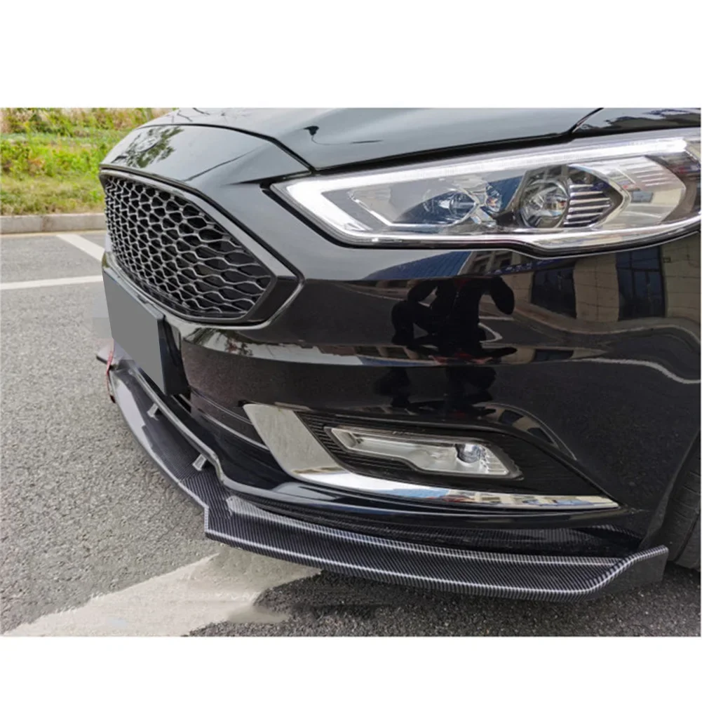 Front Bumper Lip Spoiler Side Lower Splitters Body For Ford Fusion Mondeo 2013-2016 2017-2018 2019-2021