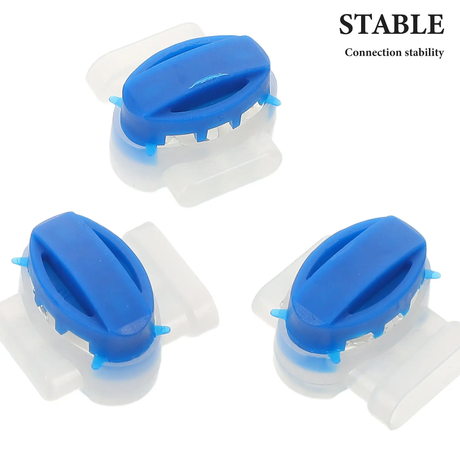 5Pcs Waterproof Three Hole Communication Cable Connector for Outdoor Telephone Network Wiring Industrial Equipment Dustproof