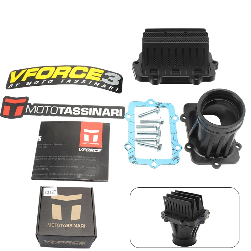 

Motorcycle V3127 Vforce3 Carburetor Intake Pipe Reed Valve 2 Stroke 600 E-TEC HO SDI Ski-Doo MXZ Accessories V-Force 3 System