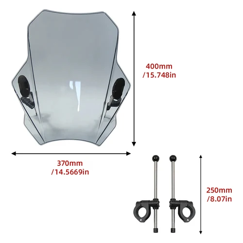 Imagen 2 del producto G1125 2021 - 2023 Universal motocicleta parabrisas cubre pantalla humo lente motos Deflector para ZONTES G1-125
