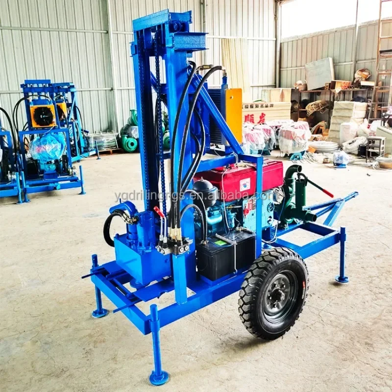 YG High Quality 100 Meters Water Well Drilling Rig Machine on Sale Small Portable Water Well Drilling Rig