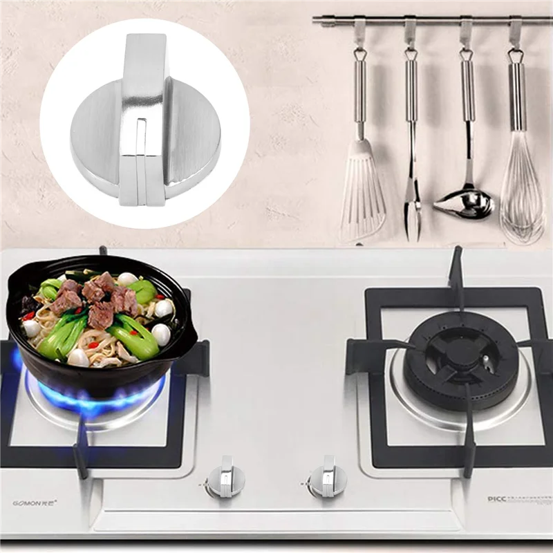 8 قطعة معدنية 8 مللي متر العالمي موقد غاز مقابض التحكم محولات فرن التبديل الطبخ سطح التحكم أقفال موقد غاز مقابض الفرن