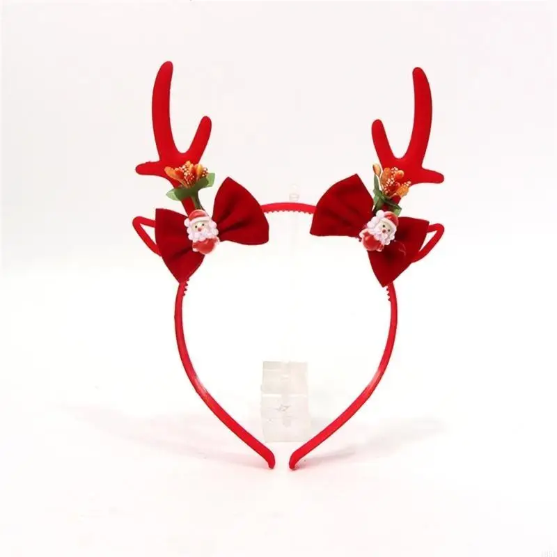 195E Weihnachten Thema Geweih Stirnband Festival Pailletten Rentier Hairhoop Familie Treffen Kopfbedeckung Urlaub Party Zubehör