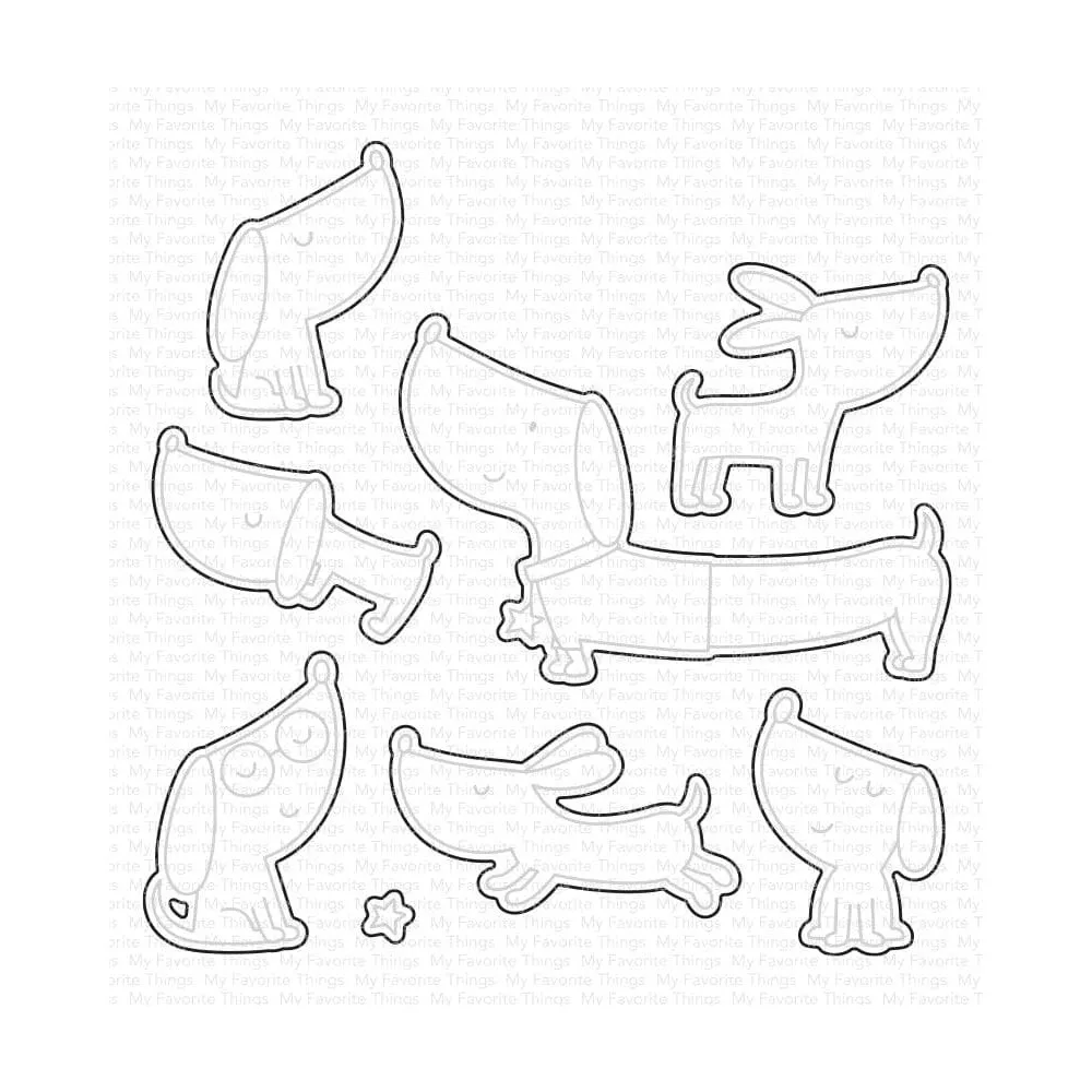 March 2023 New Hot Dog Clear Stamps Cutting Dies Scrapbooking for Paper Making Embossing Frames Card Set