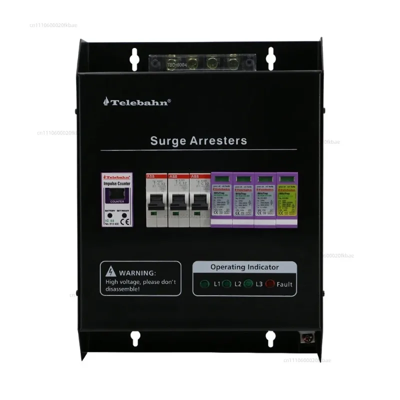 For Surge Protection Box BT 5L CM 275/40 3+1 With Lightning Counter And MCB 3 Phase Class II Type 2