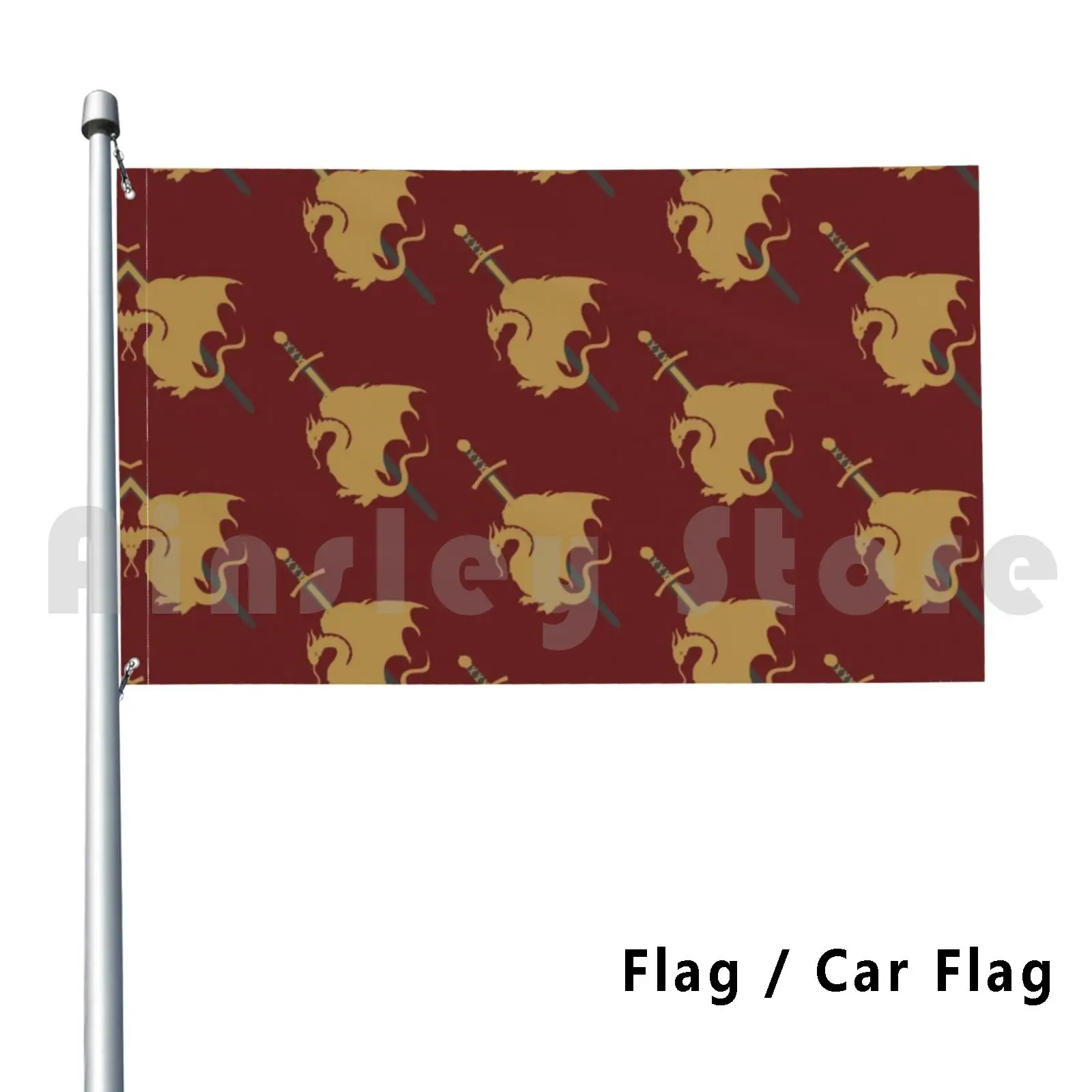 Экскалибур виверн флаг автомобиль флаг печать на заказ Мерлин мертур Артур Pendragon Dragon