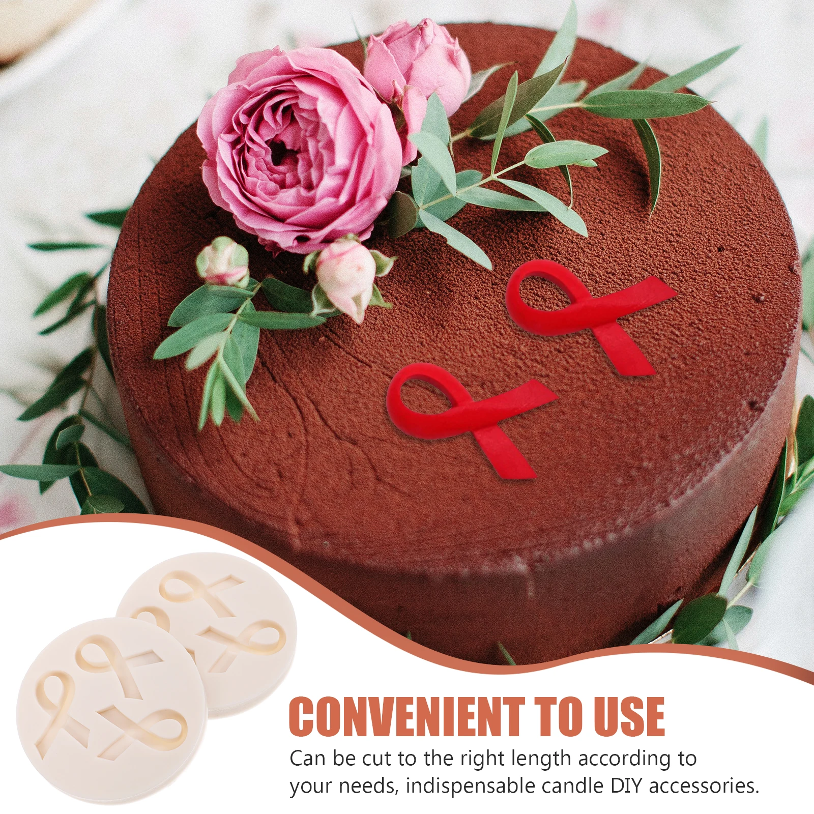 

2 Pcs Cake Mold Chocolate Candy DIY Silicone Baking Molds for Moulds Chocolates