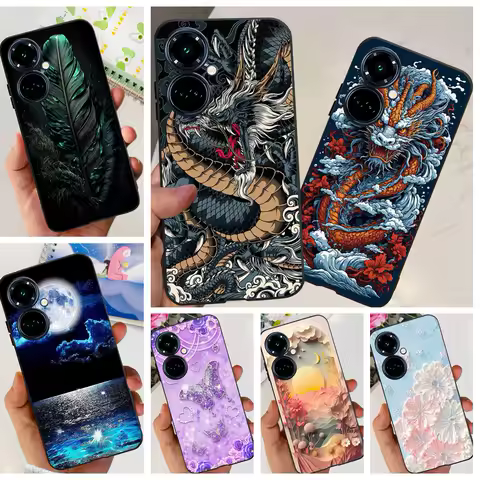 For Tecno Camon 19 / 19 Pro 4G 5G / 19 Neo Back Cover Cartoon Cool Style Animals Girly Soft TPU Silicone Phone Case Matte Coque