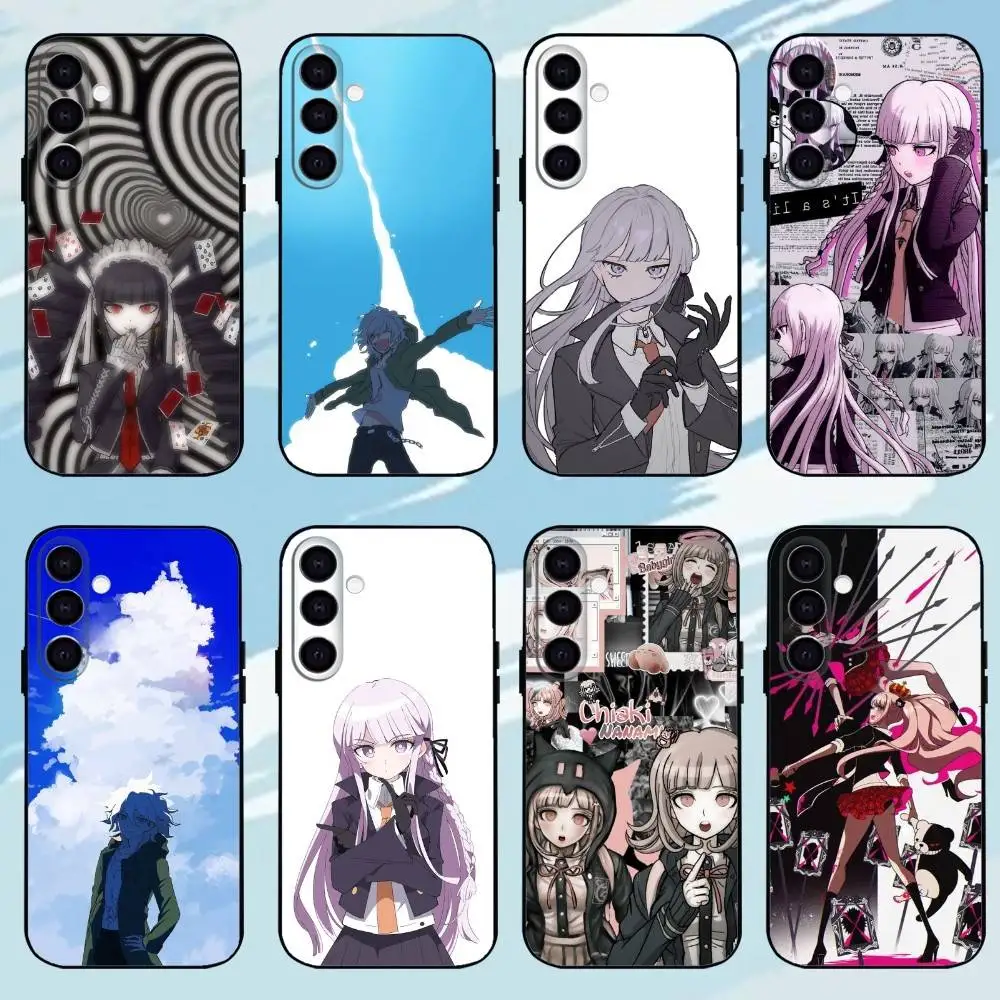 Game D-Danganronpa-a zwarte shell telefoonhoes voor Samsung Galaxy A73, A72, A71, A70, A53, A52, A51, andere zachte zwarte shell