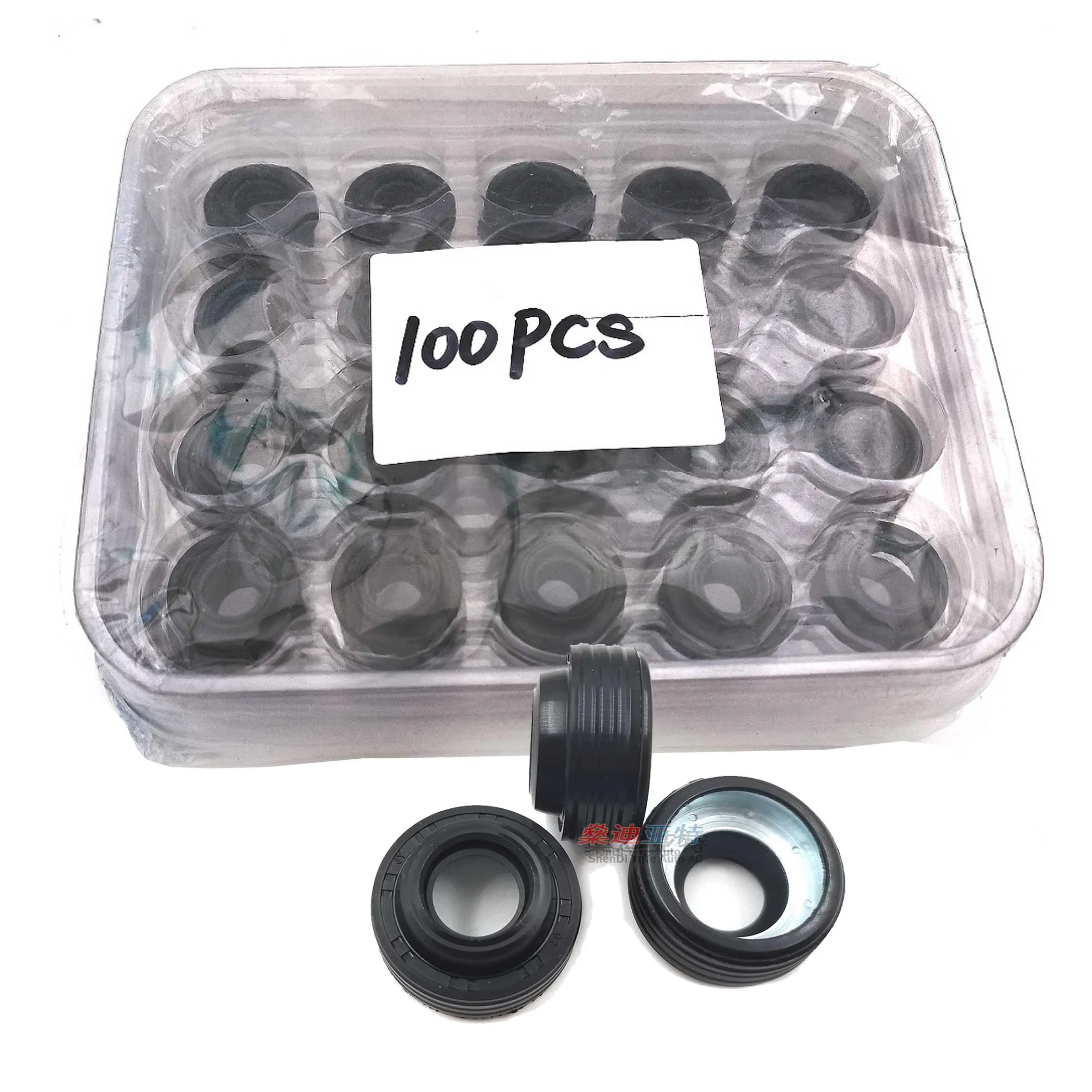 100pcs Auto Air Conditioning Oil Seal Shaft Seal Gasket Stamps For Volkswagen Saden 10S 10S17C 10S20C 10S11C Compressor