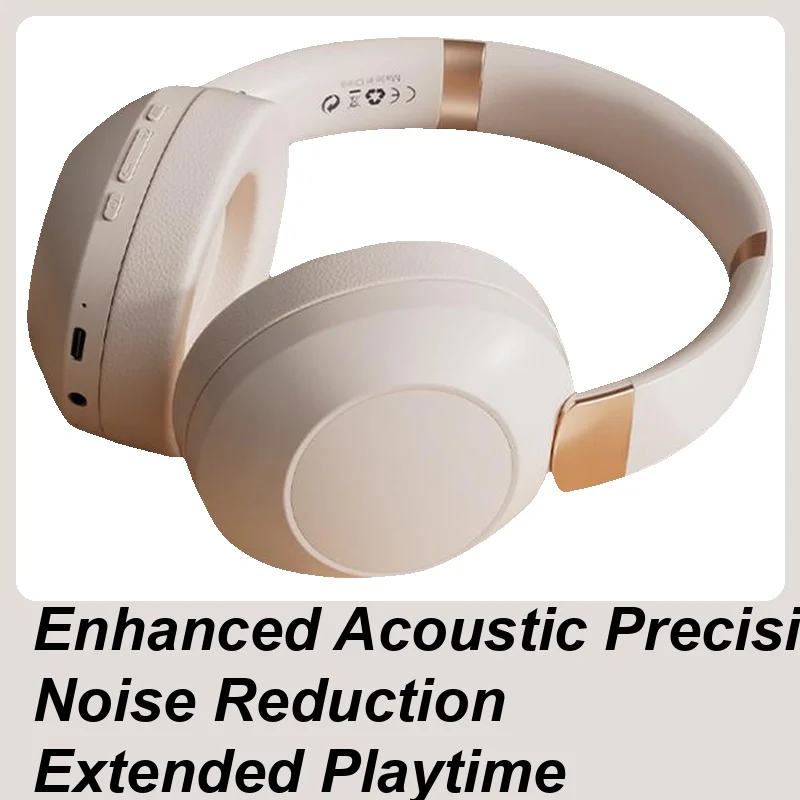فوق الأذن سماعات لاسلكية إلغاء الضوضاء سماعة الرأس فوق الأذن ستيريو لاسلكي إلغاء الضوضاء سماعة رأس قابلة للطي ل