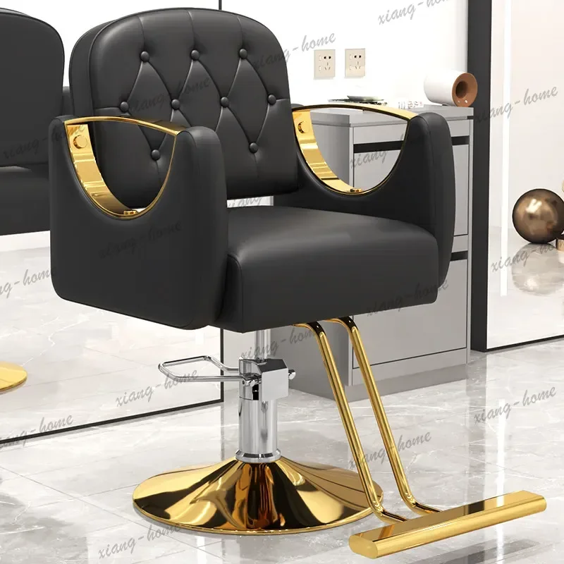 Factory Direct Shop Elegant Barber Chair Nordic Modern Design Classic Barber Chair Chic Style Chaise Coiffeur Salon Furniture