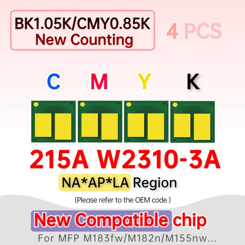 Imagem -06 - Chip de Cartucho de Toner para Impressora hp W2310a W2311a W2312a W2312a W2410a 216a M155a 155nw Mfp M182n 182nw M183 Novo