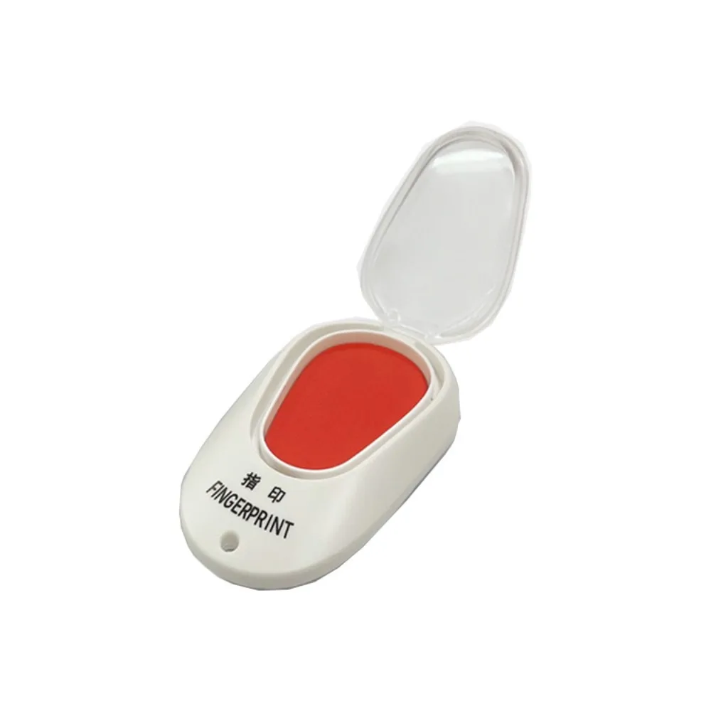Clear Stamping Mini Fingerprint Ink Pad for Notary Quick-dry Pocket Finger Signature Inkpad Finger Printing Anti-Fake