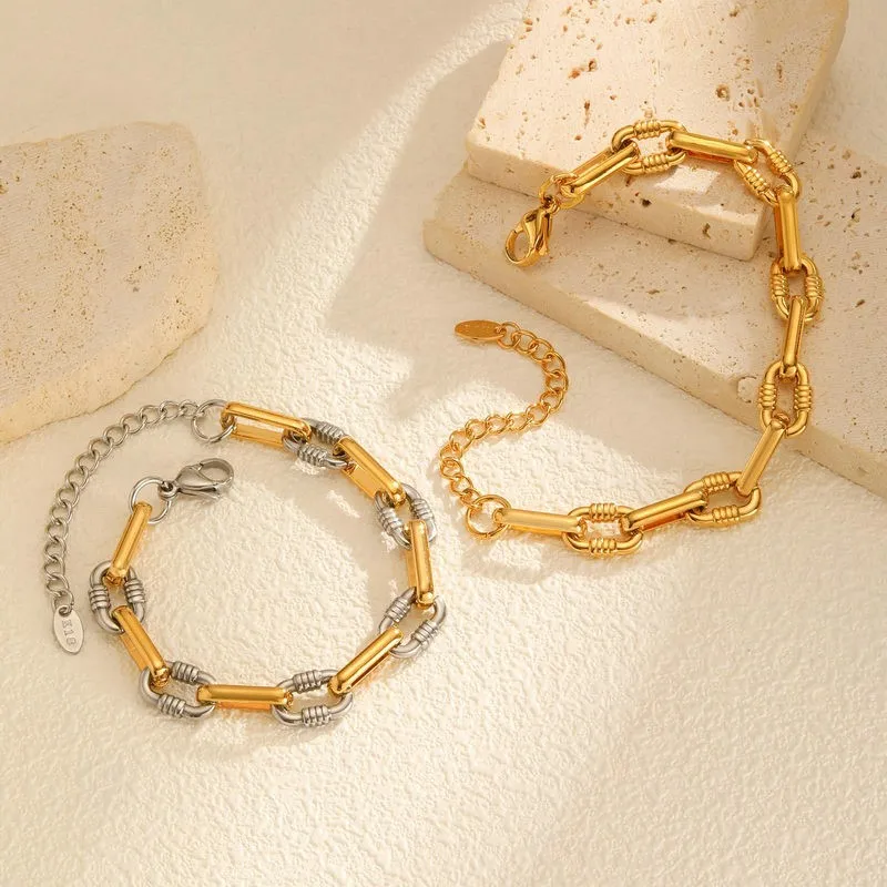 سوار نسائي أنيق مصنوع يدويًا من الفولاذ المقاوم للصدأ مع زهور مضغوطة، تصميم سلسلة أنيق من التيتانيوم، مجوهرات نسائية عصرية لل...