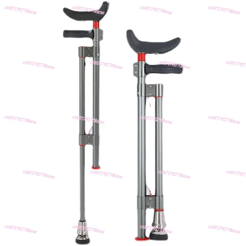 

Elderly Crutches Fractured Armpit Crutches Medical Non-slip Young People Walkers Disabled Extended Double Crutches Folded