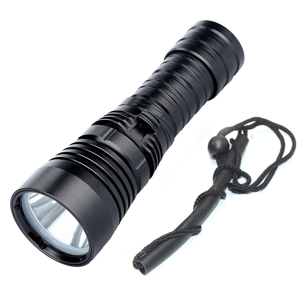 2000LM Powerful LED Diving Flashlight Infinite dimming Outdoor Tactical hiking 26650 Torch Underwater Waterproof Scuba Torch