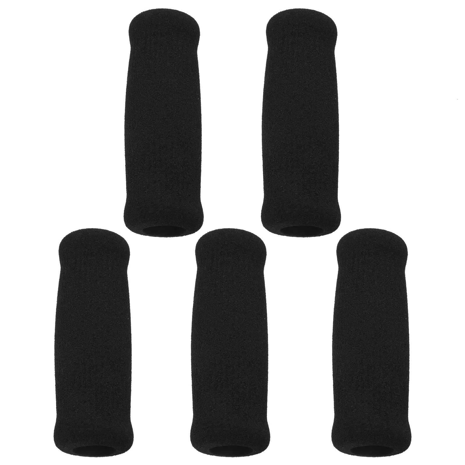 Crutches Cane and Accessories Handle Thicken Handles Grip Handlebar Strengthener Black Sponge Elder