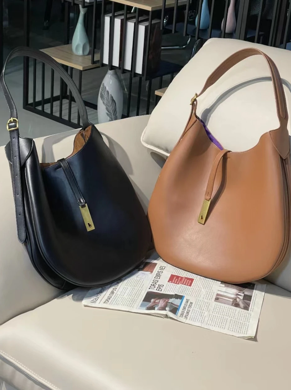 

Jamhoo Luxury Designer Tote Bag For Women Trend PU Leather Large Capacity Shoulder Side Bags Leisure Crossbody Retro Handbags
