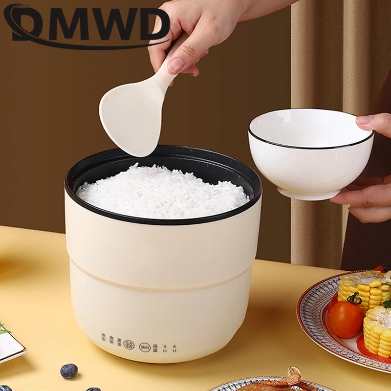 DMWD 220V Multifunction Electric Cooker Non-stick Stew Soup Noodle Porridge Cooking Pot Skillet Hot Pot Heating Pan Rice Cooker