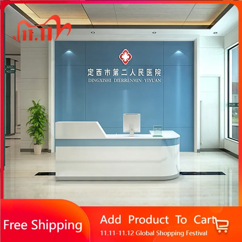 

Organizers White Restaurant Counter Reception Desk Lectern Podium Luxury Reception Desk Executive Mostrador Hotel Furniture