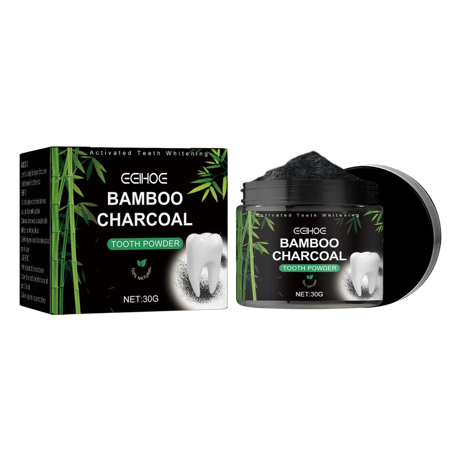 

Sdatter Bamboo Charcoal Teeth Whitening Powder Cleaning Dental Tooth Remove Stains Plaque Gums Care Oral Hygiene Fresh Breath To