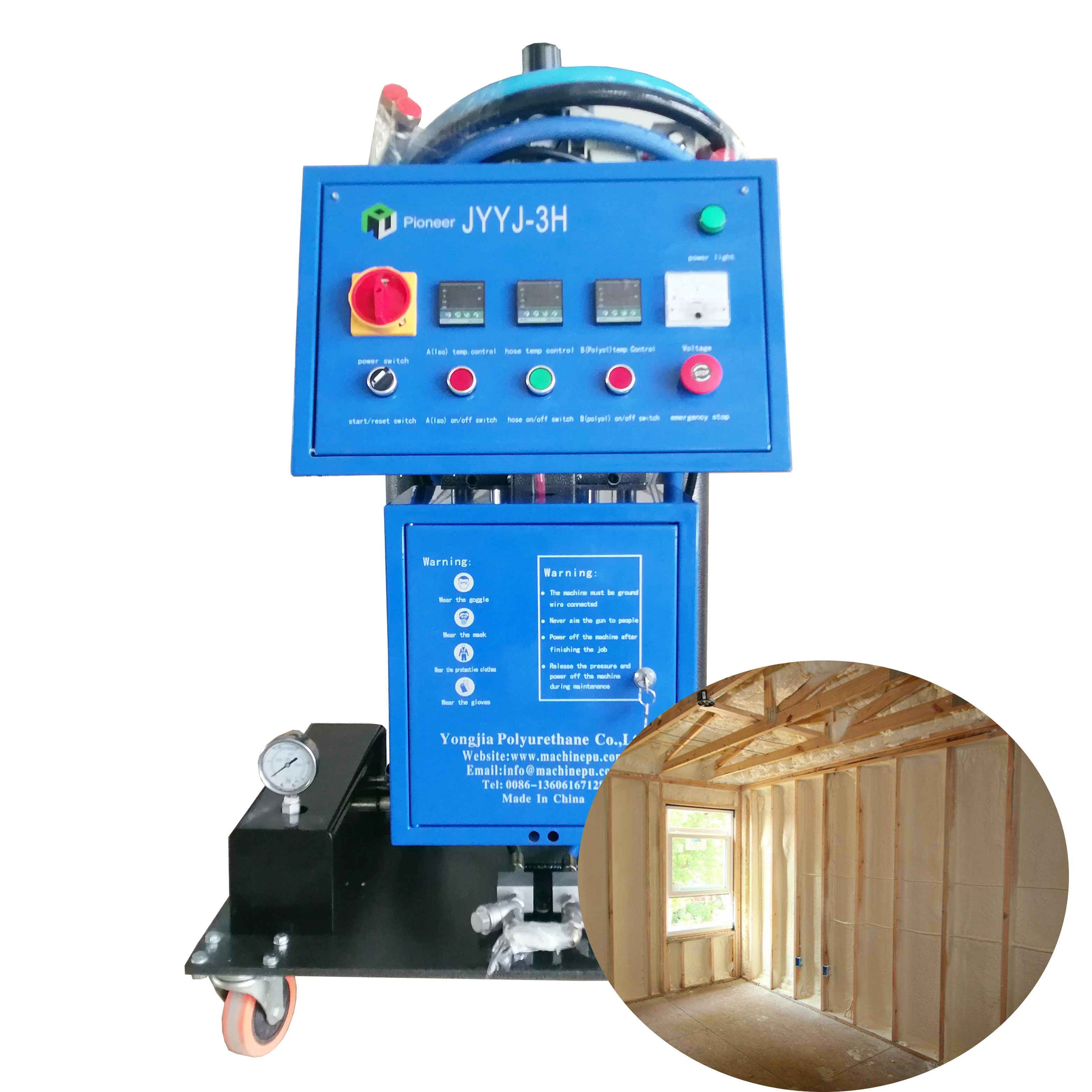 sound insulation slablifting PU spray foam machine