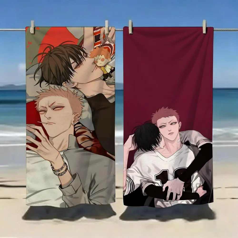 Youth Campus Comic 19 Days Towel Microfiber soft Beach Towel for Travel Fitness Sauna Bathing Camping