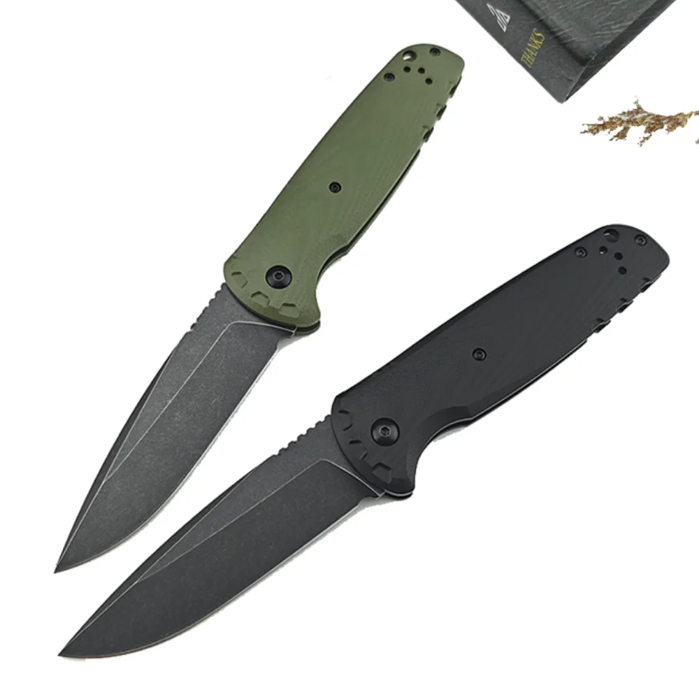 AU TO Knife BM 4300 CLA  Folding Pocket Knife D2 Blade G10 Handle Hunting Knife Camping EDC Tool Tactical Military Knives