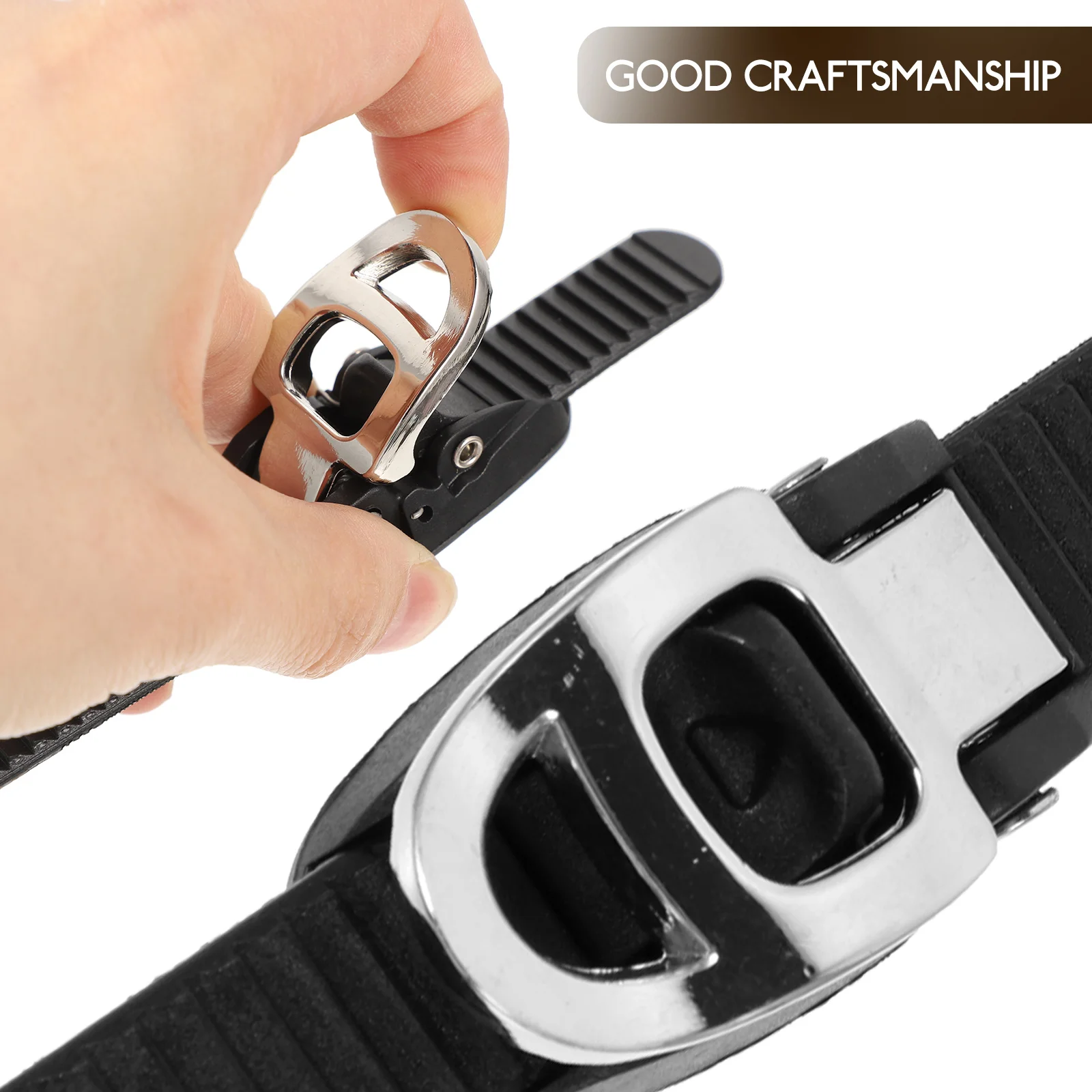 

2pcs Black Adjustable Strap Replacement Roller Skate Buckles Buckles for Roller Skates Durable Plastic Skate Shoelace Kit