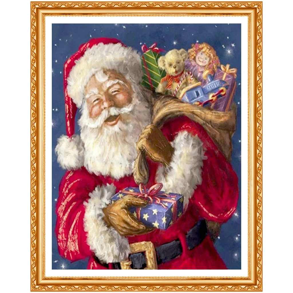 Santa Claus and baby DIY Diamond Painting Cross Stitch Diamond  Needlework Embroidery Art Christmas Decoration