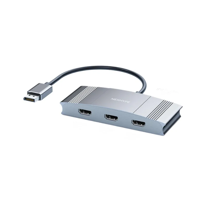 

Разветвитель DisplayPort на 3 HDMI 4K при 60 Гц, мультимонитор DP на HDMI, 3-портовый концентратор MST, поддержка Windows для HD-мониторов, расширенный дисплей