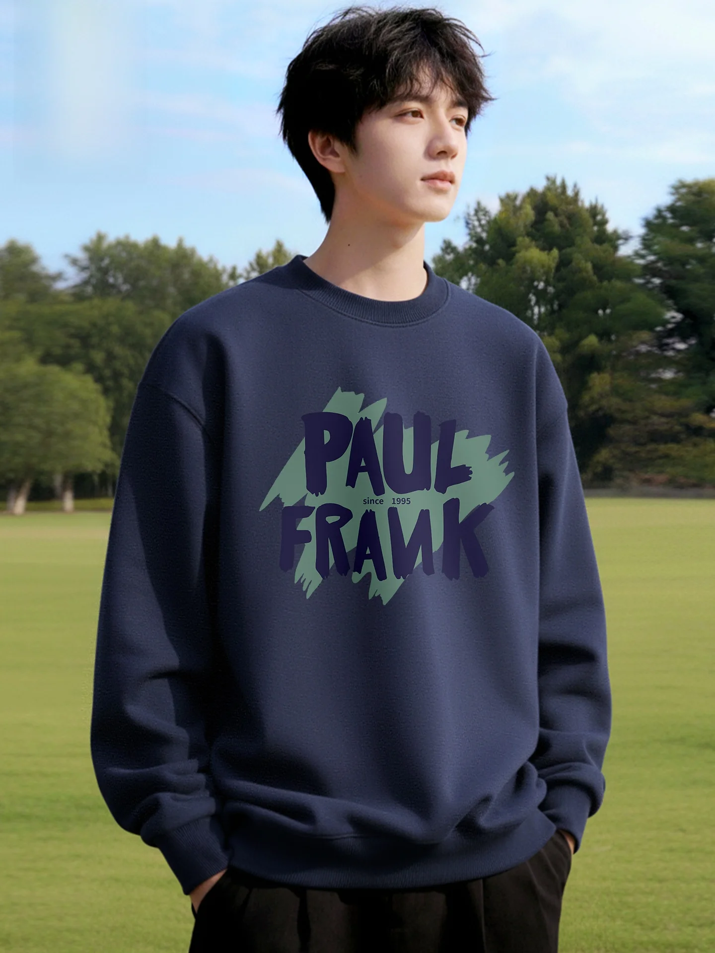 

Мужская толстовка свободного кроя с длинным рукавом, повседневная весенняя верхняя одежда для подростков и молодежи, с принтом, из хлопка и полиэстера