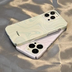 Simple Watermarks Phone Case for iPhone 16 15 14 13 12 11 Pro Max XS XR XSMax 6 7 8 Plus Glossy HD Hard PC Cover
