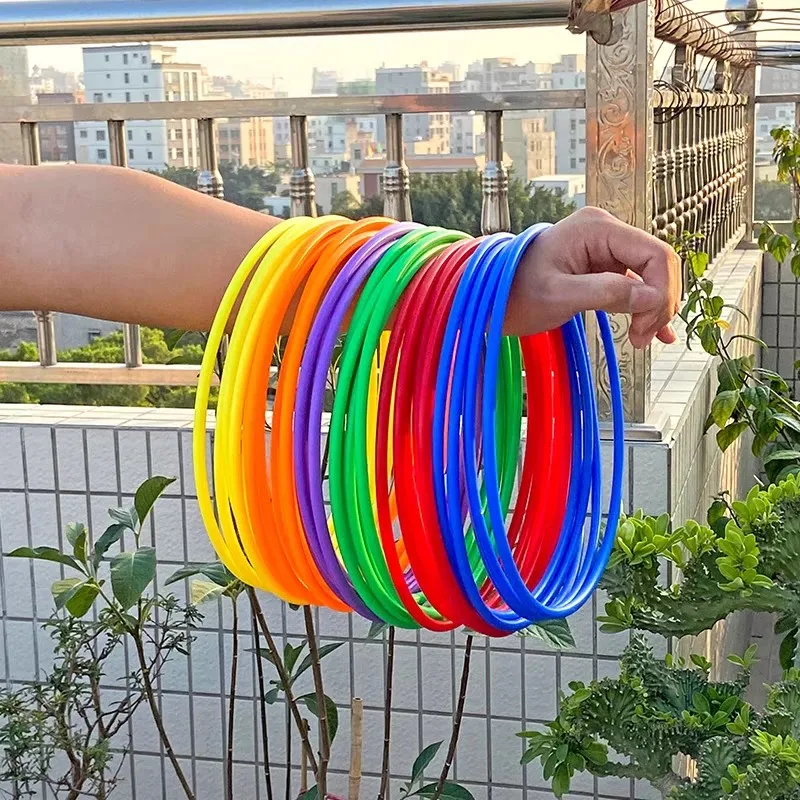 

5PCS Large Plastic Carnival Rings for Ring Toss Game Party Throwing Playground Outdoor Fun Kids Adults Parent Child Interaction
