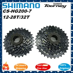 SHIMANO Tourney HG200-7 7Speed Mountain Bike Cassette Sprocket 12-28T/12-32T Flywheel Bicycle Original Parts