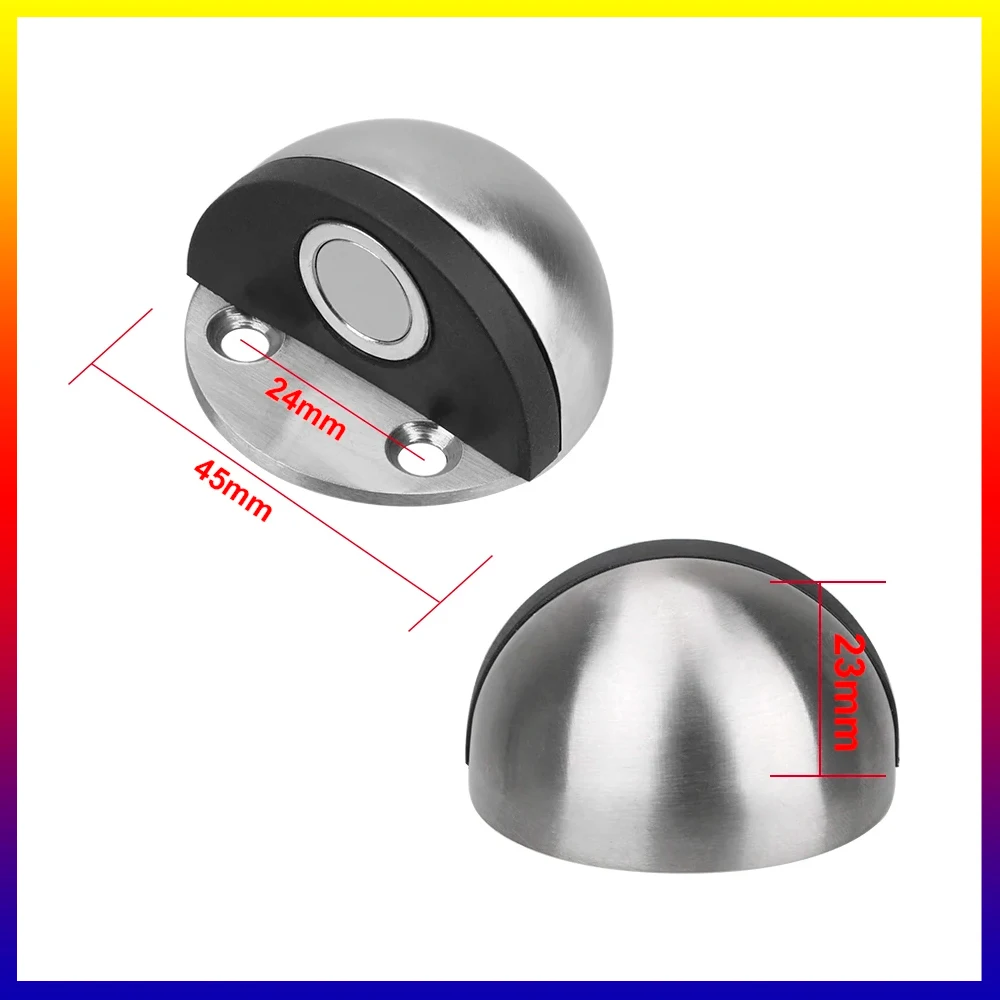 Magnet Door Stops Stainless Steel Door Stopper Doors Holder Home Improvement Hidden Doorstop Furniture Hardware