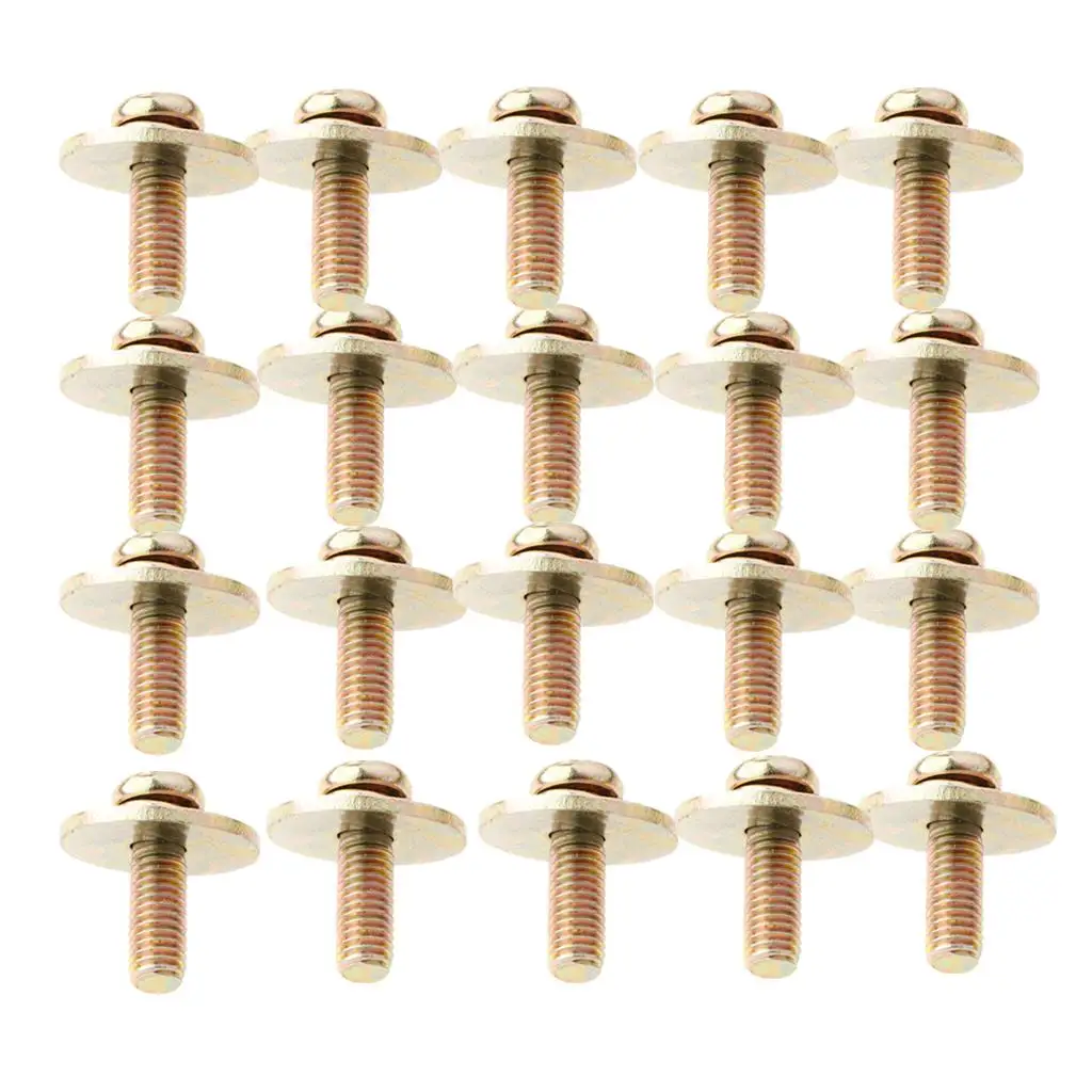 20pcs/Pack Bass Jazz Snare Drum Lug Claw Hooks Mounting Screws DIY for Dummers